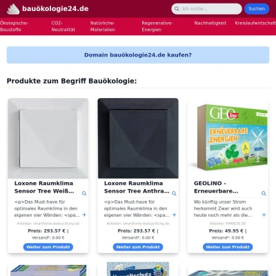 Screenshot bauökologie24.de