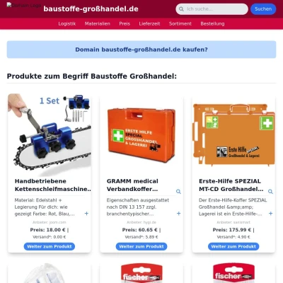 Screenshot baustoffe-großhandel.de