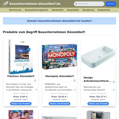 Screenshot bauunternehmen-düsseldorf.de