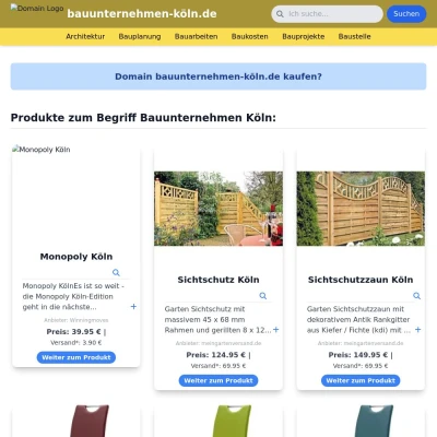 Screenshot bauunternehmen-köln.de