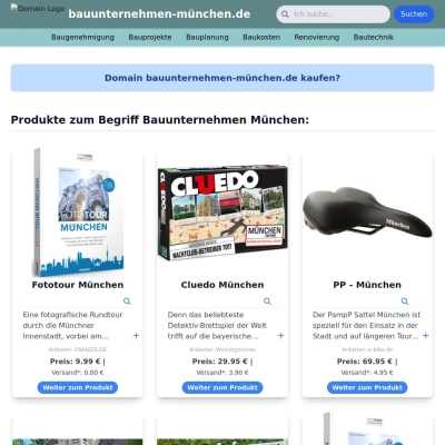 Screenshot bauunternehmen-münchen.de