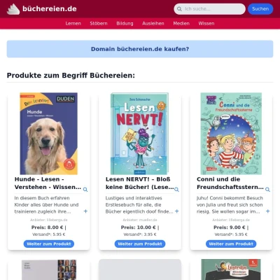 Screenshot büchereien.de