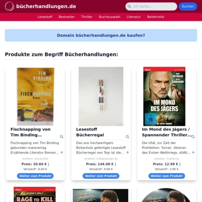 Screenshot bücherhandlungen.de