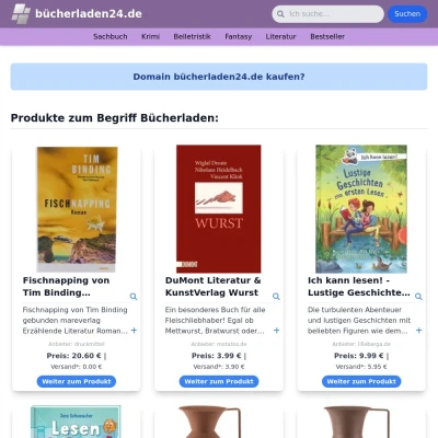 Screenshot bücherladen24.de