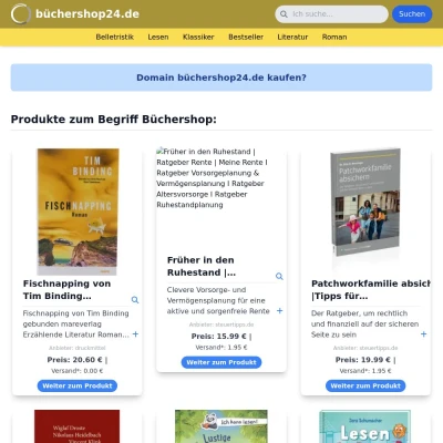 Screenshot büchershop24.de