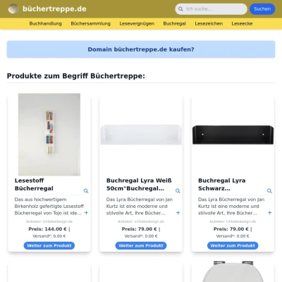 Screenshot büchertreppe.de