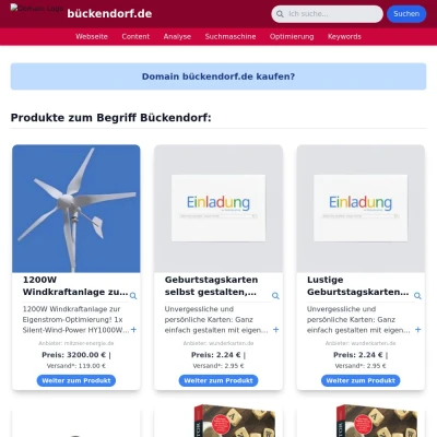 Screenshot bückendorf.de