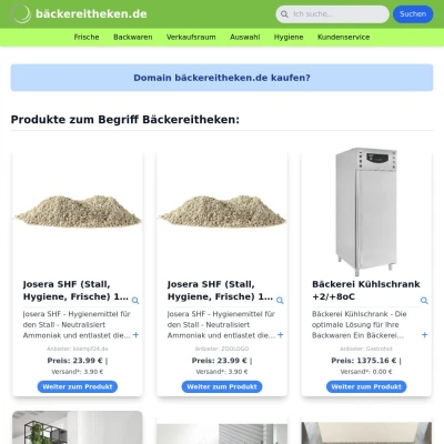 Screenshot bäckereitheken.de