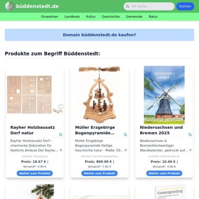 Screenshot büddenstedt.de
