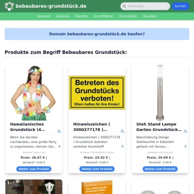 Screenshot bebaubares-grundstück.de