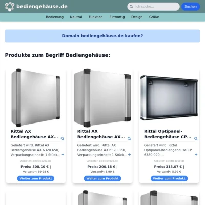 Screenshot bediengehäuse.de