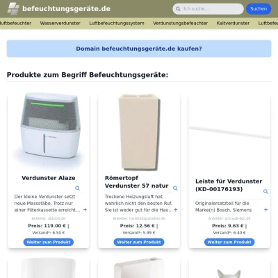 Screenshot befeuchtungsgeräte.de