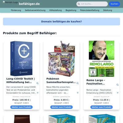 Screenshot befähiger.de