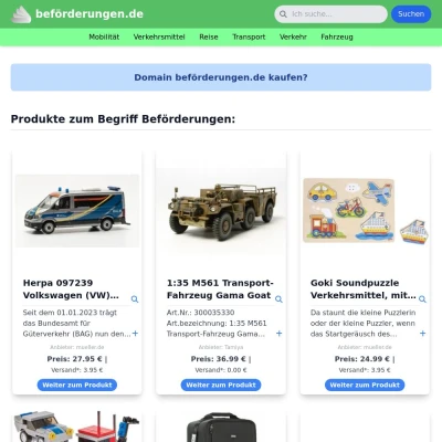 Screenshot beförderungen.de