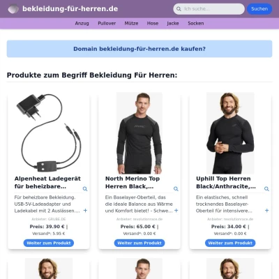 Screenshot bekleidung-für-herren.de