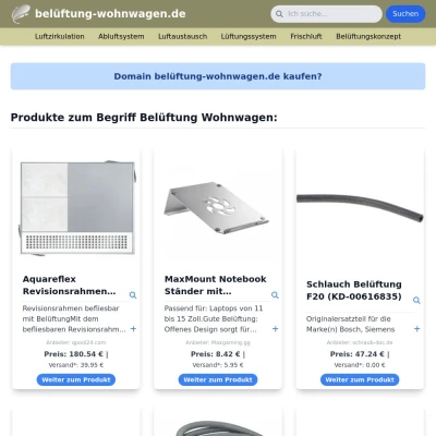 Screenshot belüftung-wohnwagen.de