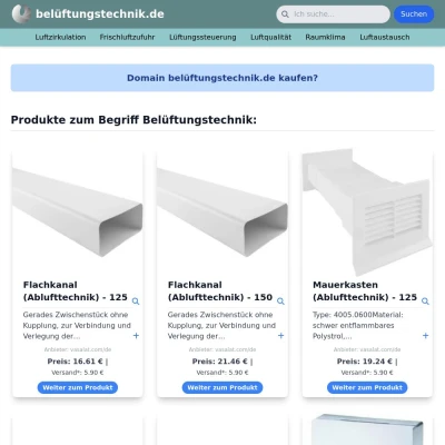 Screenshot belüftungstechnik.de
