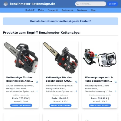 Screenshot benzinmotor-kettensäge.de