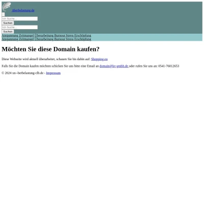 Screenshot überbelastung.de