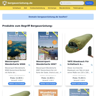 Screenshot bergausrüstung.de