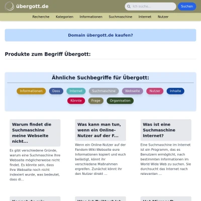 Screenshot übergott.de