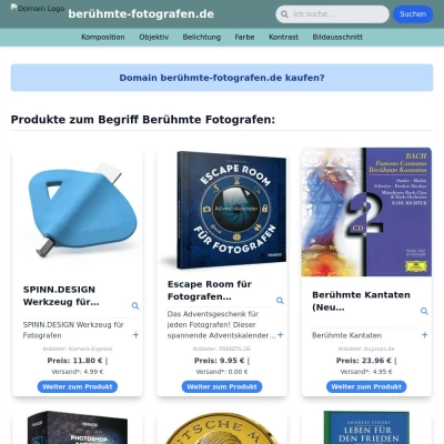 Screenshot berühmte-fotografen.de