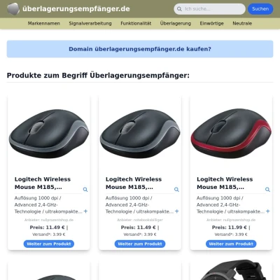 Screenshot überlagerungsempfänger.de