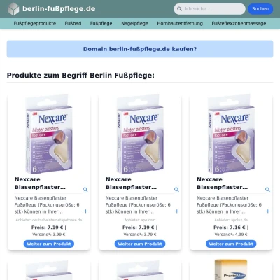 Screenshot berlin-fußpflege.de