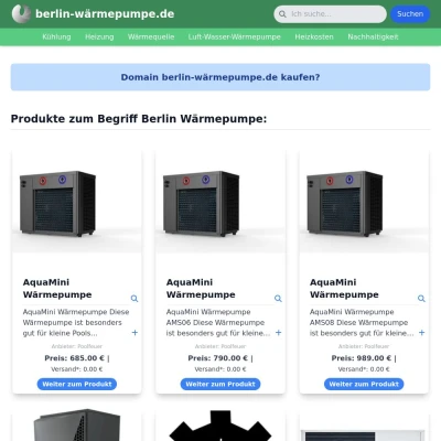 Screenshot berlin-wärmepumpe.de