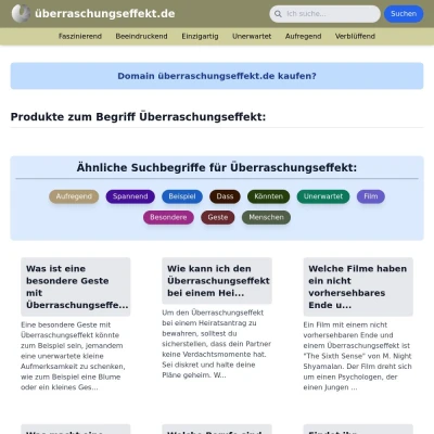 Screenshot überraschungseffekt.de