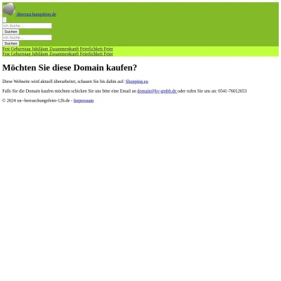 Screenshot überraschungsfeier.de