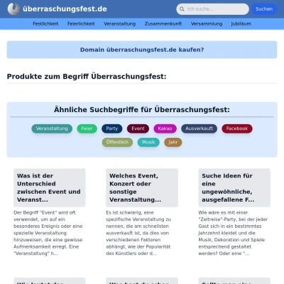 Screenshot überraschungsfest.de