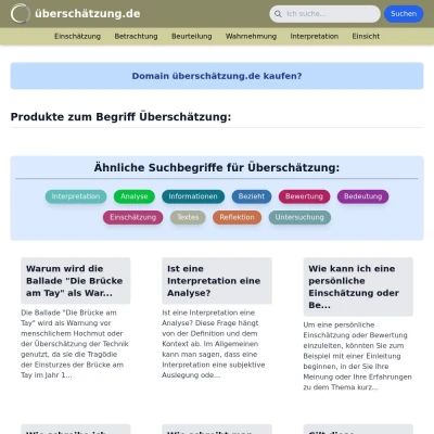 Screenshot überschätzung.de