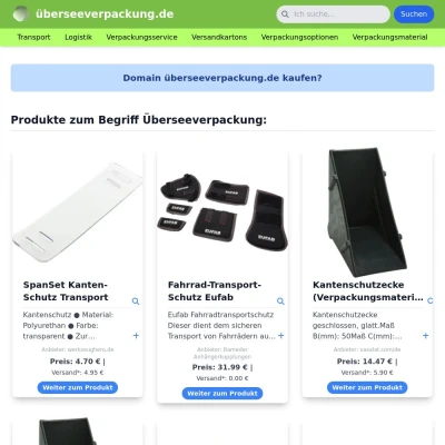 Screenshot überseeverpackung.de