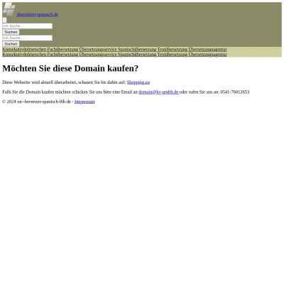 Screenshot übersetzer-spanisch.de