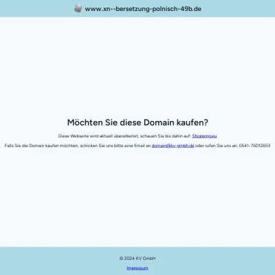 Screenshot übersetzung-polnisch.de