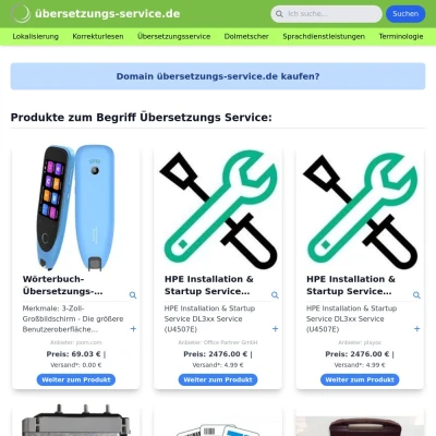 Screenshot übersetzungs-service.de