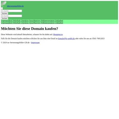 Screenshot übersetzungsfehler.de