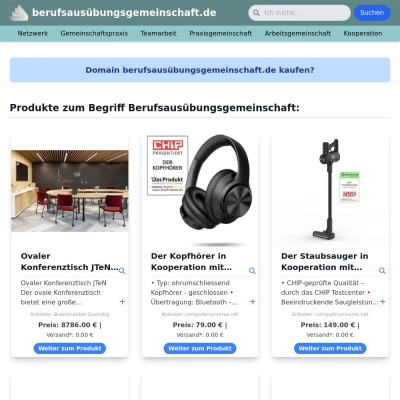Screenshot berufsausübungsgemeinschaft.de