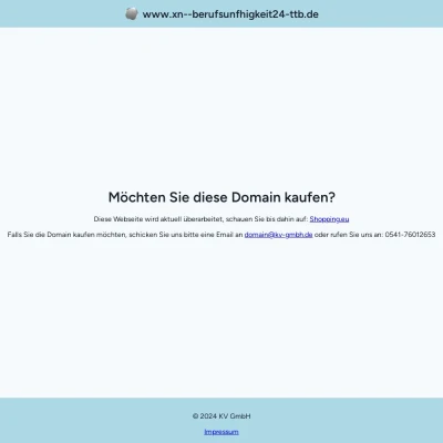 Screenshot berufsunfähigkeit24.de