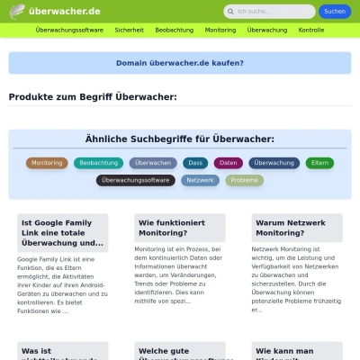 Screenshot überwacher.de