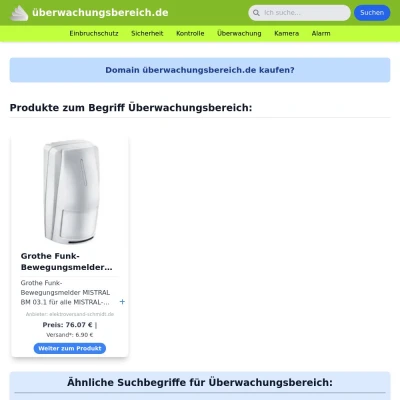 Screenshot überwachungsbereich.de