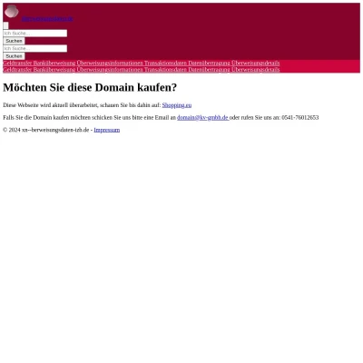 Screenshot überweisungsdaten.de