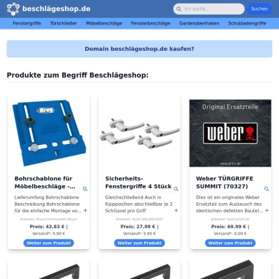 Screenshot beschlägeshop.de