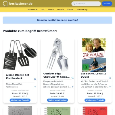 Screenshot besitztümer.de