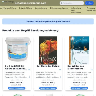 Screenshot besoldungserhöhung.de