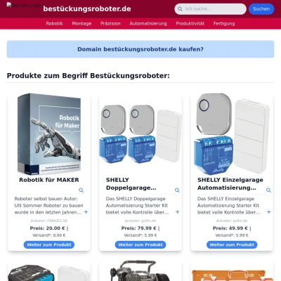 Screenshot bestückungsroboter.de