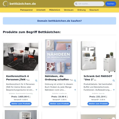 Screenshot bettkästchen.de