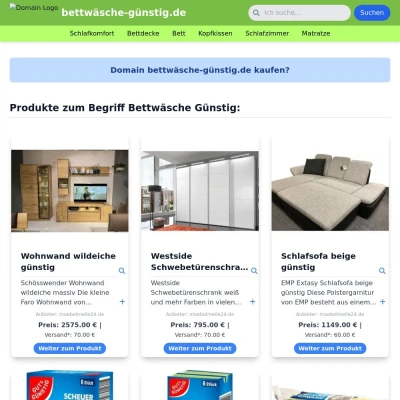 Screenshot bettwäsche-günstig.de