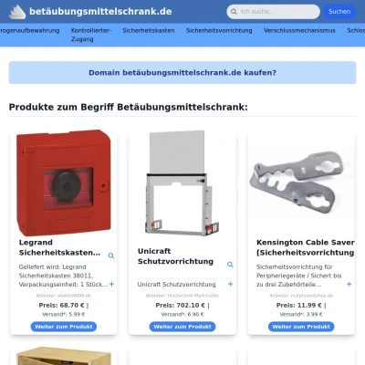 Screenshot betäubungsmittelschrank.de